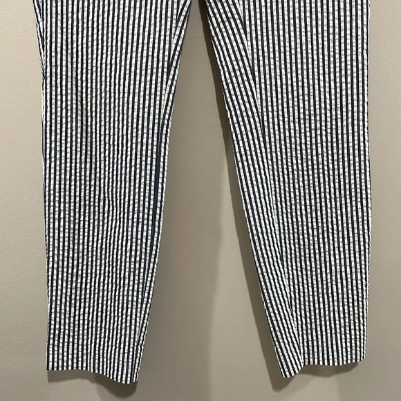 NWOT Zara Seersucker Striped Slim Trouser Pants XS - Picture 4 of 16